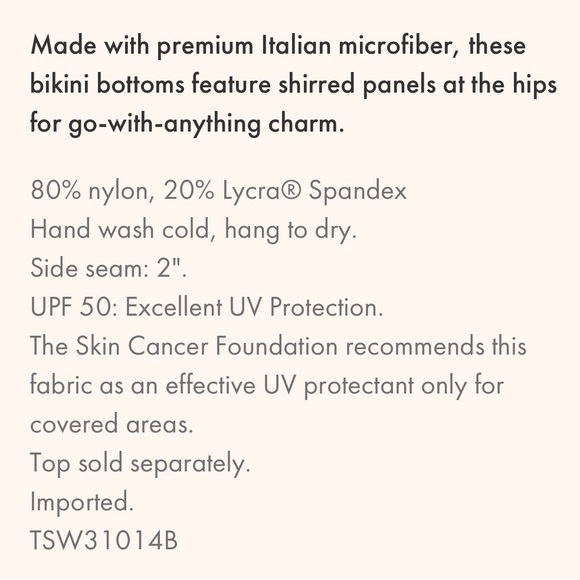 Tommy Bahama Pearl Shirred Hipster - Picture 16 of 16